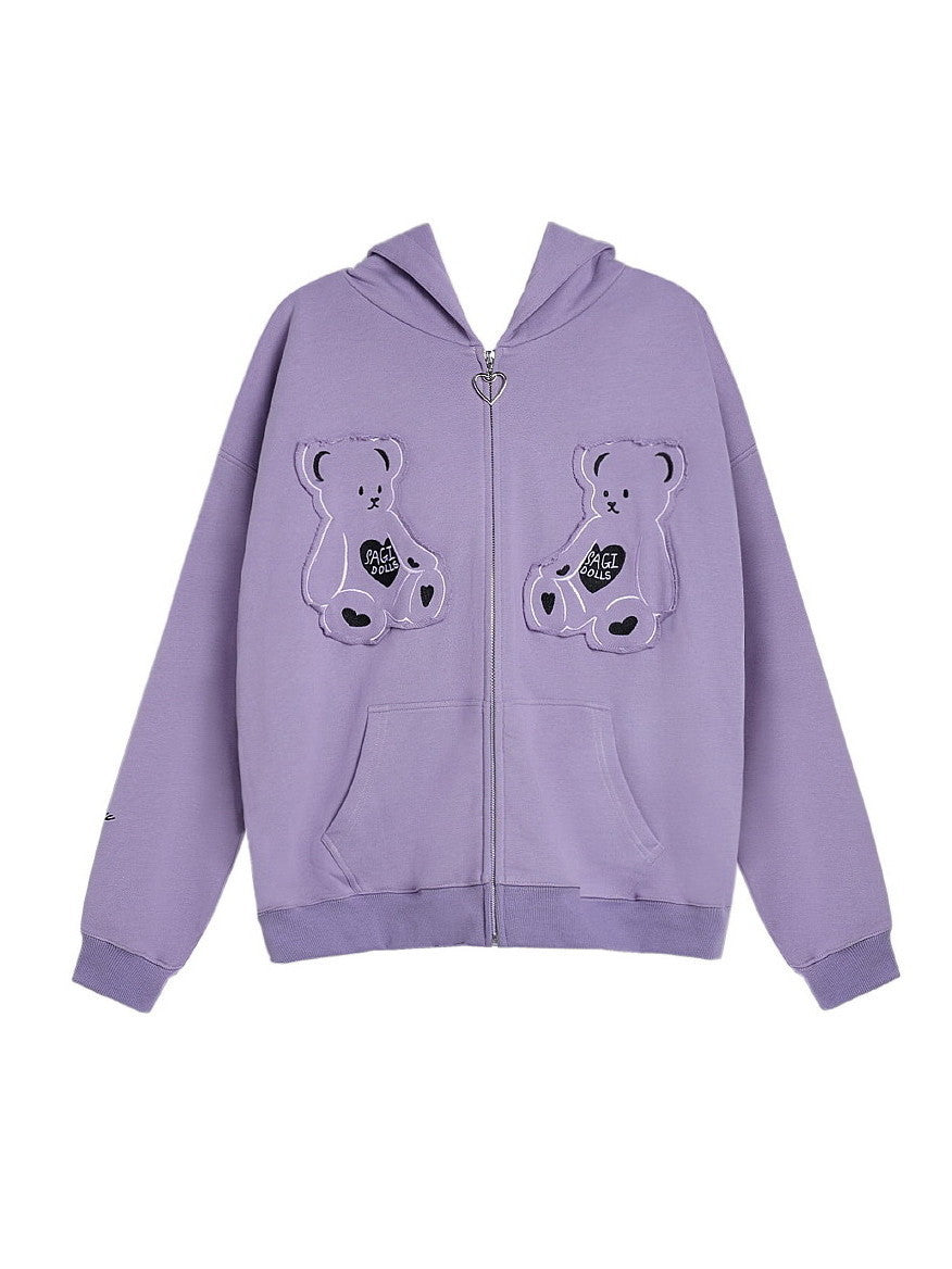 Bear Sweat Hoodie Fancy Park Parka