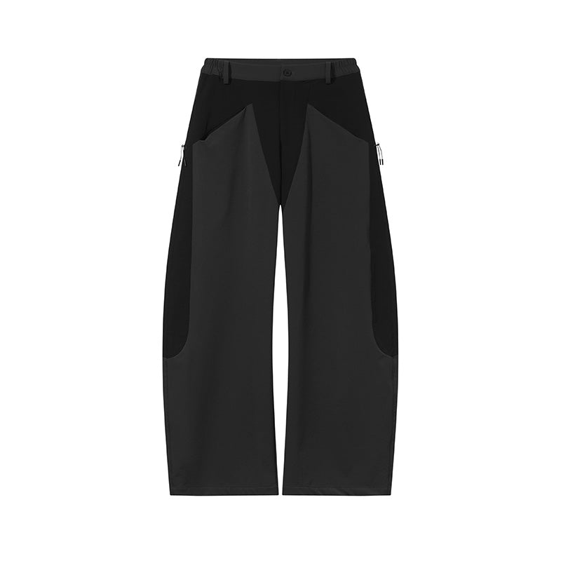 Drastring Casual Straight Plain Pants