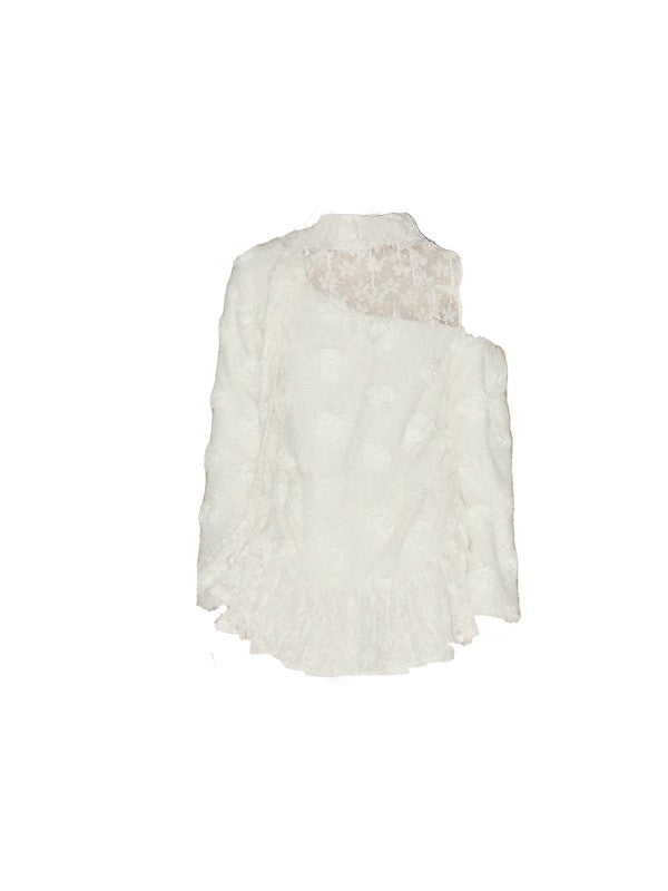 Lace Flower Mesh Feminine Rose 3D Tops