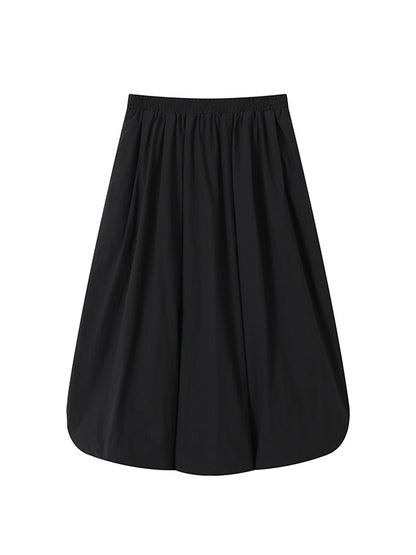 Balloon Vivid Casual Long Cover Long-Skirt