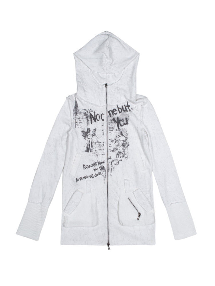 Hoodie Graphic Overzie Double-Zip Parka