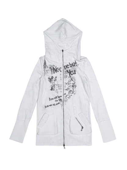 Hoodie Graphic Overzie Double-Zip Parka