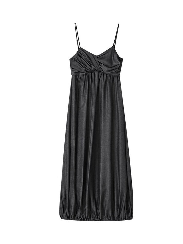 Twist Camisole Balloon Long Dress