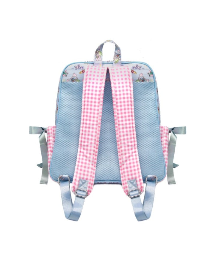 Tier dreidimensionaler Taschenplaid-Druckrucksack