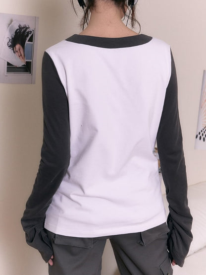 Street Print Long Sleeve T-Shirt