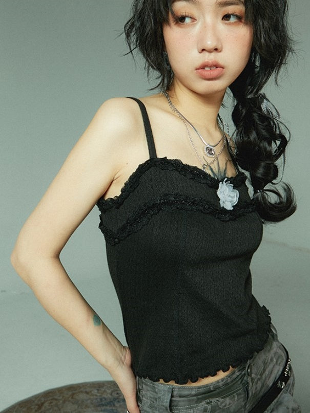 Stitching Lace Slim Camisole