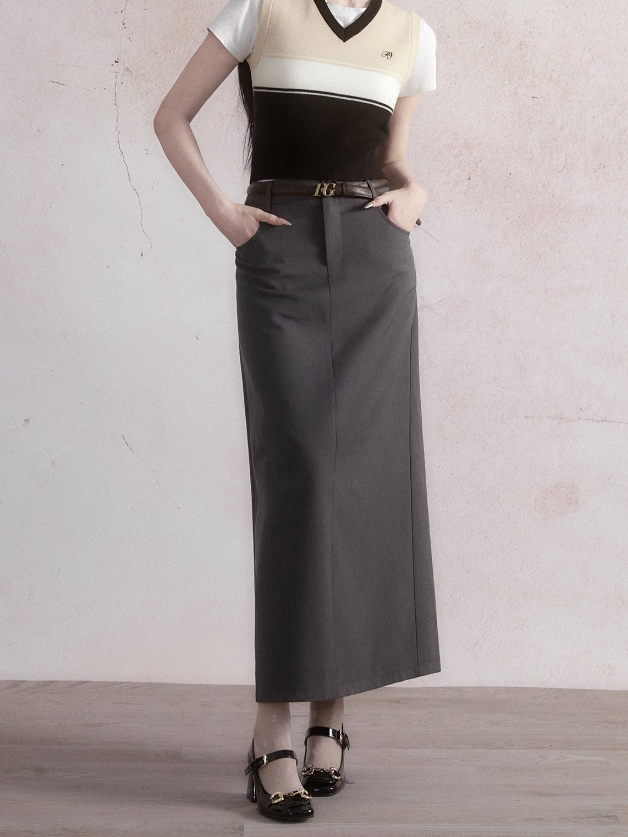Casual Classic Straight Skirt