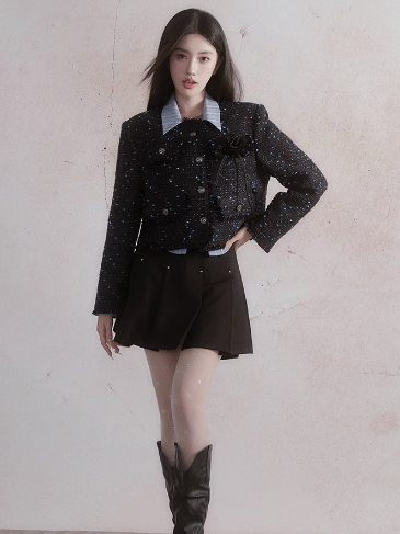 Starry Classic Tweed Jacket &amp; Flese Rock