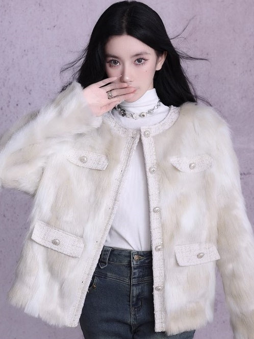 Eco-friendly Fur Plush Jacket