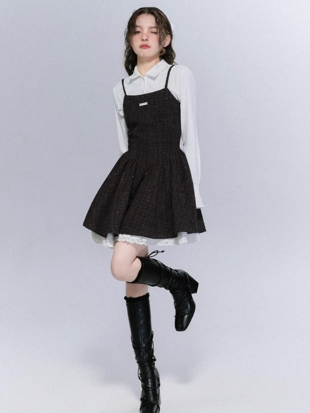 Small Fragrant Style Suspender Skirt