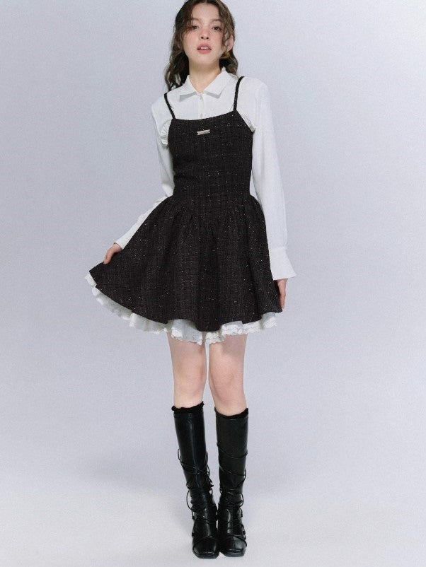 Small Fragrant Style Suspender Skirt