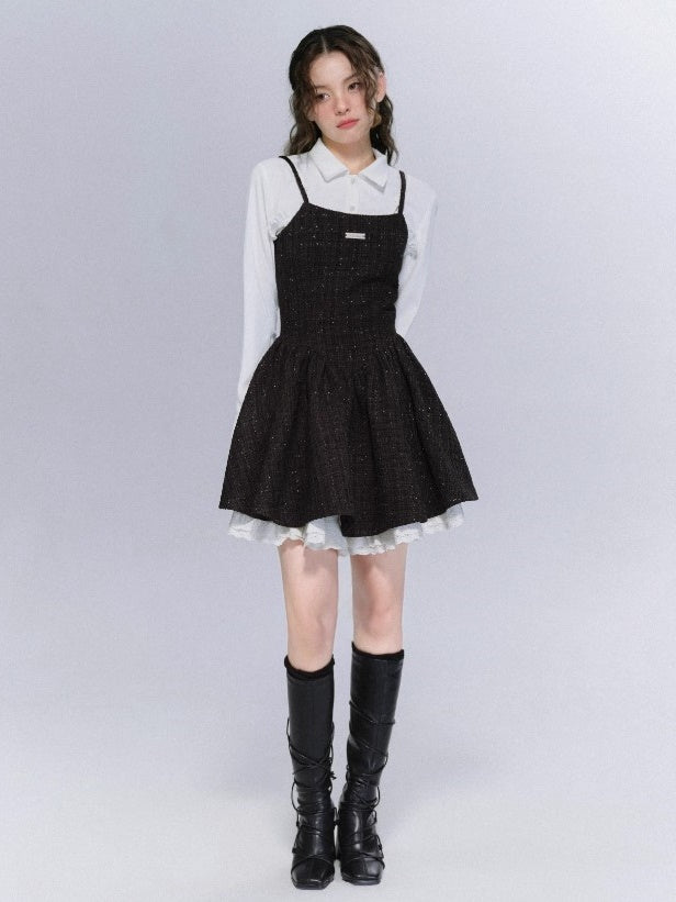 Small Fragrant Style Suspender Skirt