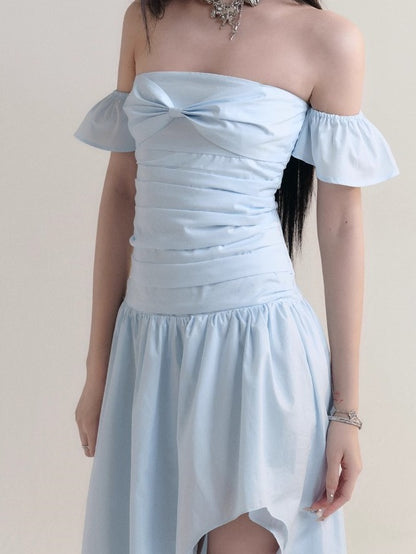 Bare-top Design Fishtail Princess Long Dress