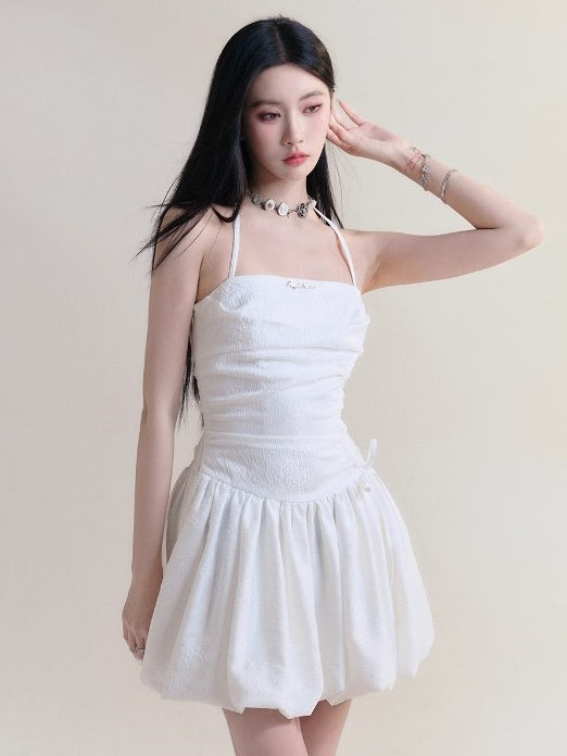 Halter Neck Strap Ballet Style Bud Dress