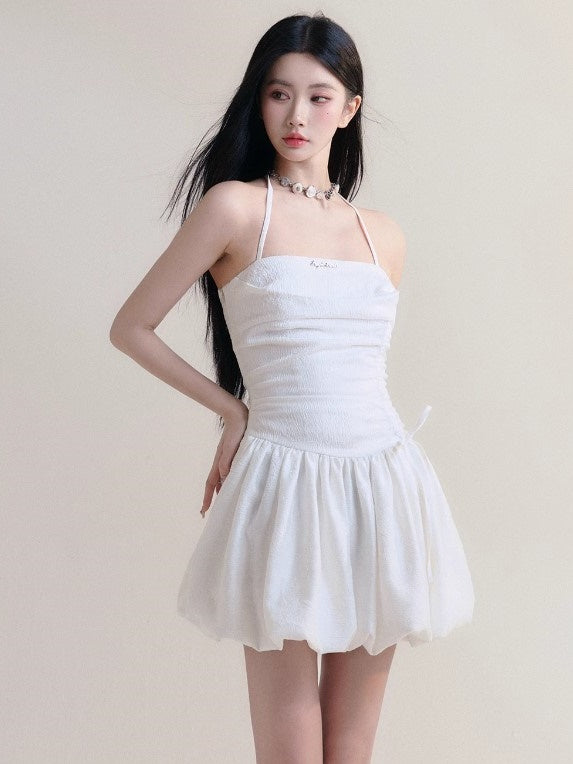 Halter Neck Strap Ballet Style Bud Dress