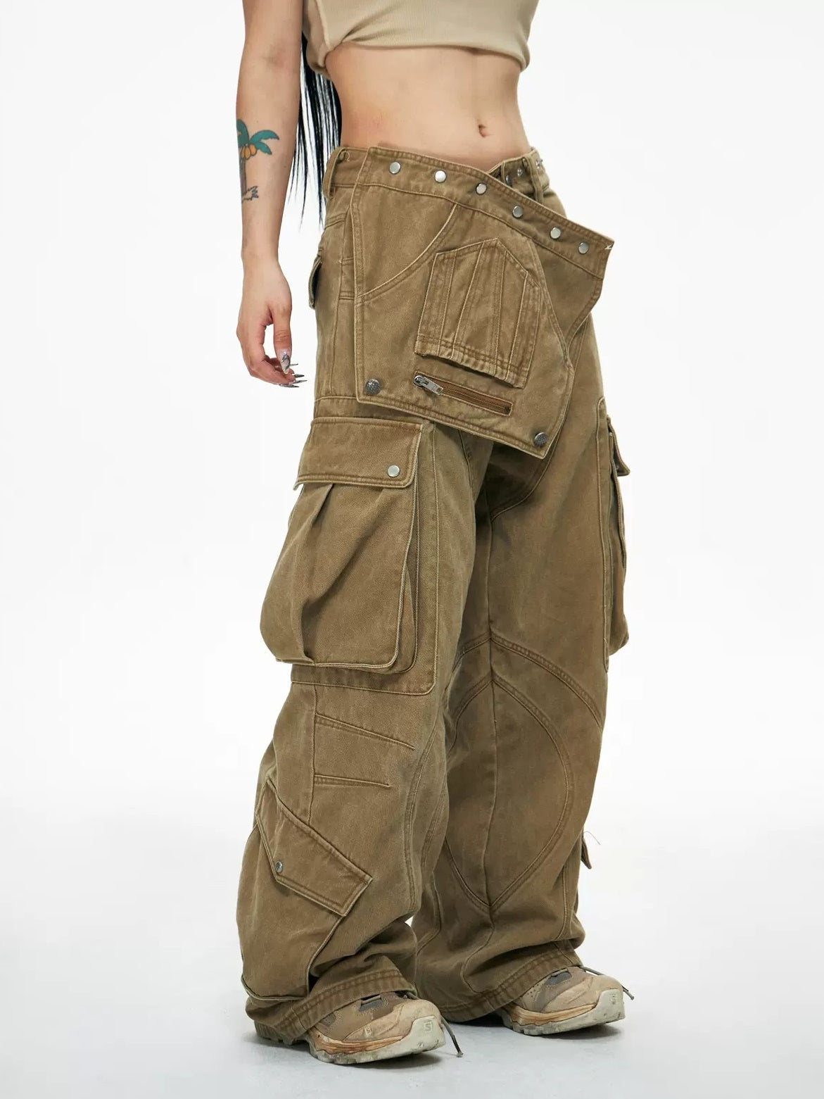 Detachable Multi-pocket Work Pants