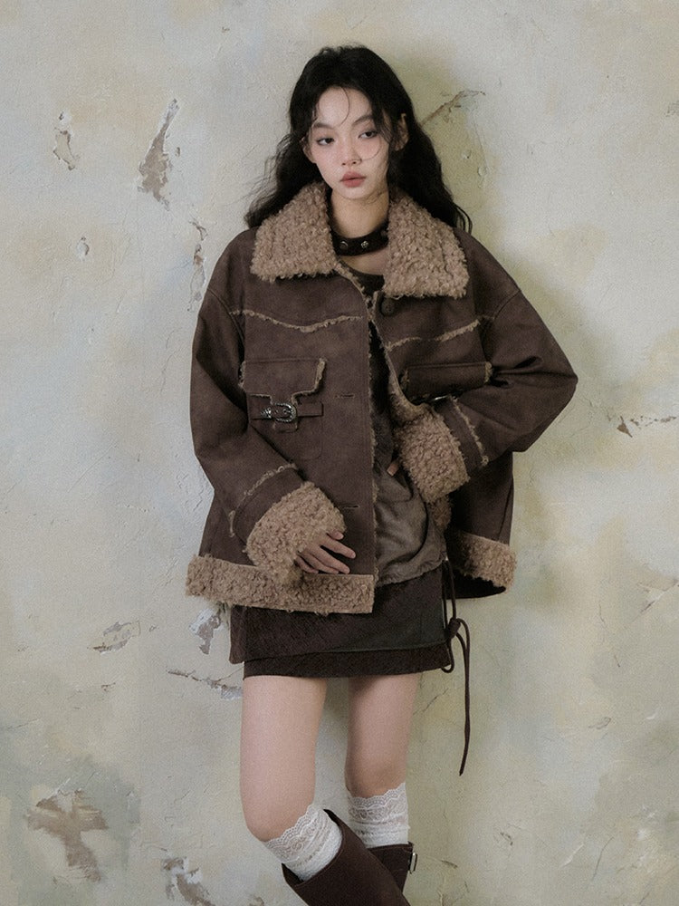 Loose Plush Fur Jacket