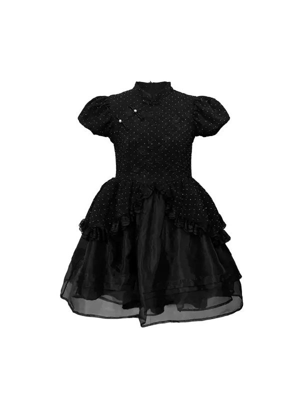 Sequin Chinese Style Baby Doll Princess Dress