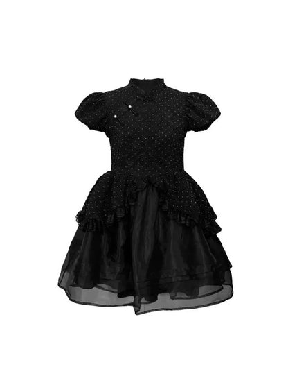 Sequin Chinese Style Baby Doll Princess Dress