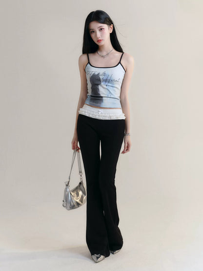 Contrasting Cat Print Camisole