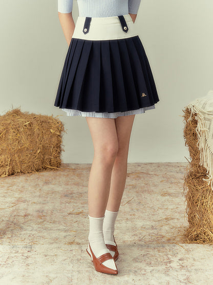 Unique Lrayere Pleats Short Skirt