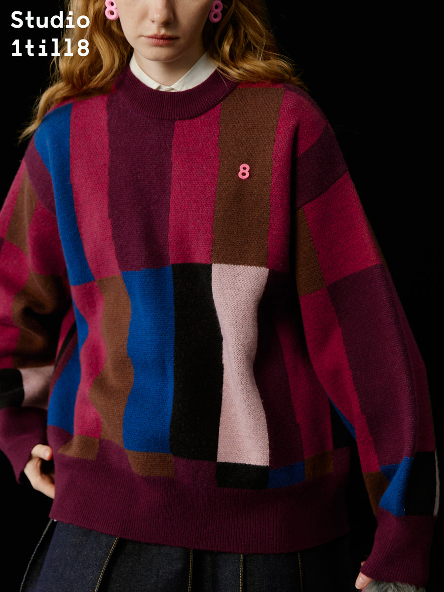 Chic Colorful Gaudy Knit