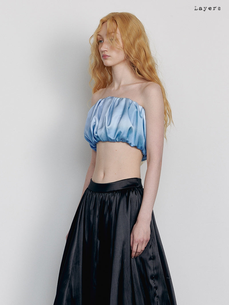 Gradation Glossy High-end elegant Tube-Top