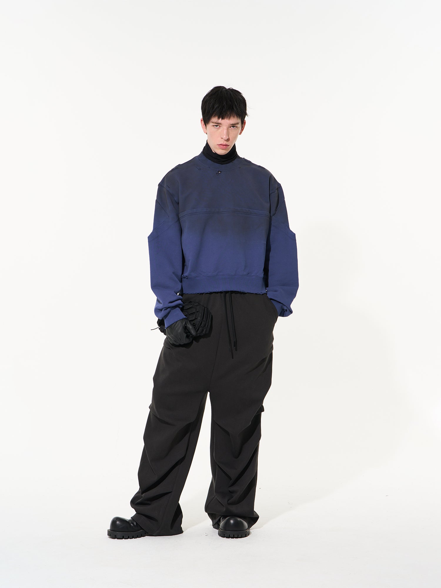 Gradation Simple Sweat Casual Pullover