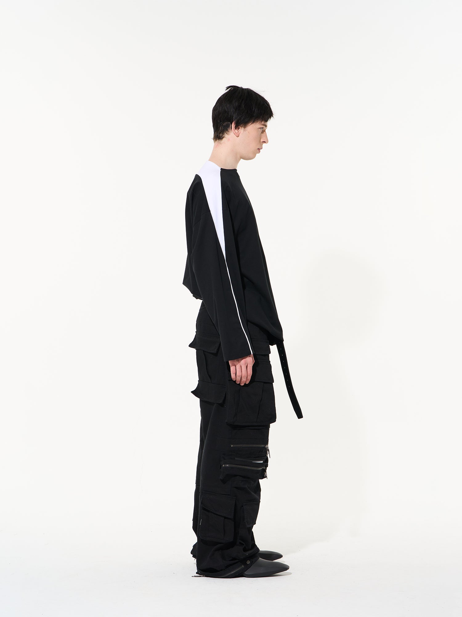 Unisex Side-line Casual Monotone Cutsew