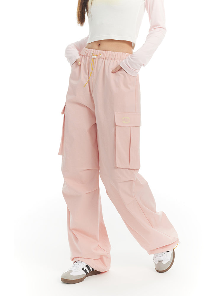 Side-Pocket Sporty Casual Pants