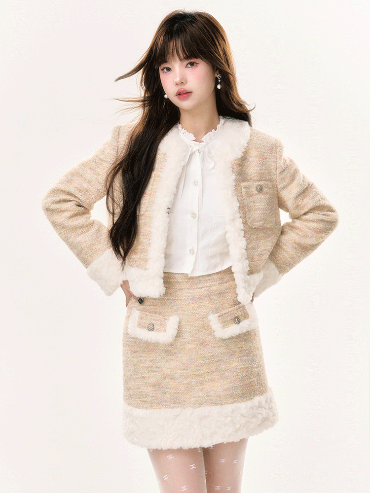 Boa Cute Cute Jacket&amp;Skirt