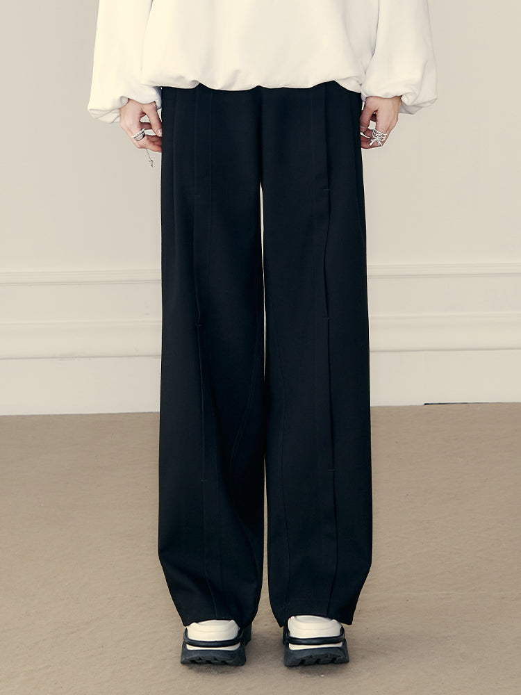 Classic Wide-leg Neat Pants