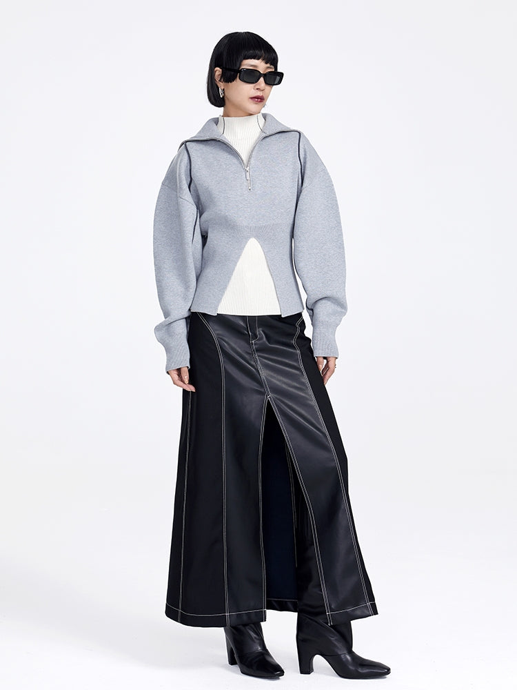 Slit Nichi Sailor-Collar Pullover