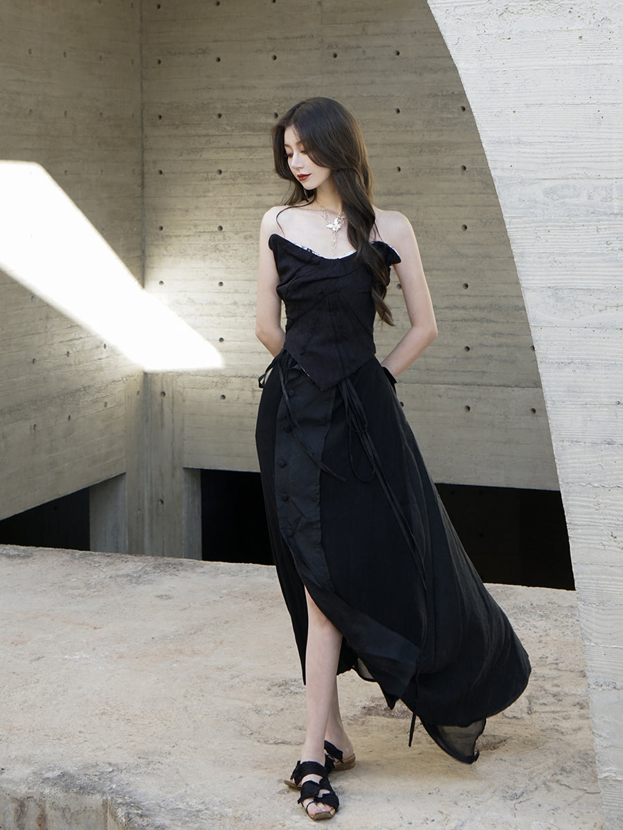 Asymmetry long skirt | www.fleettracktz.com