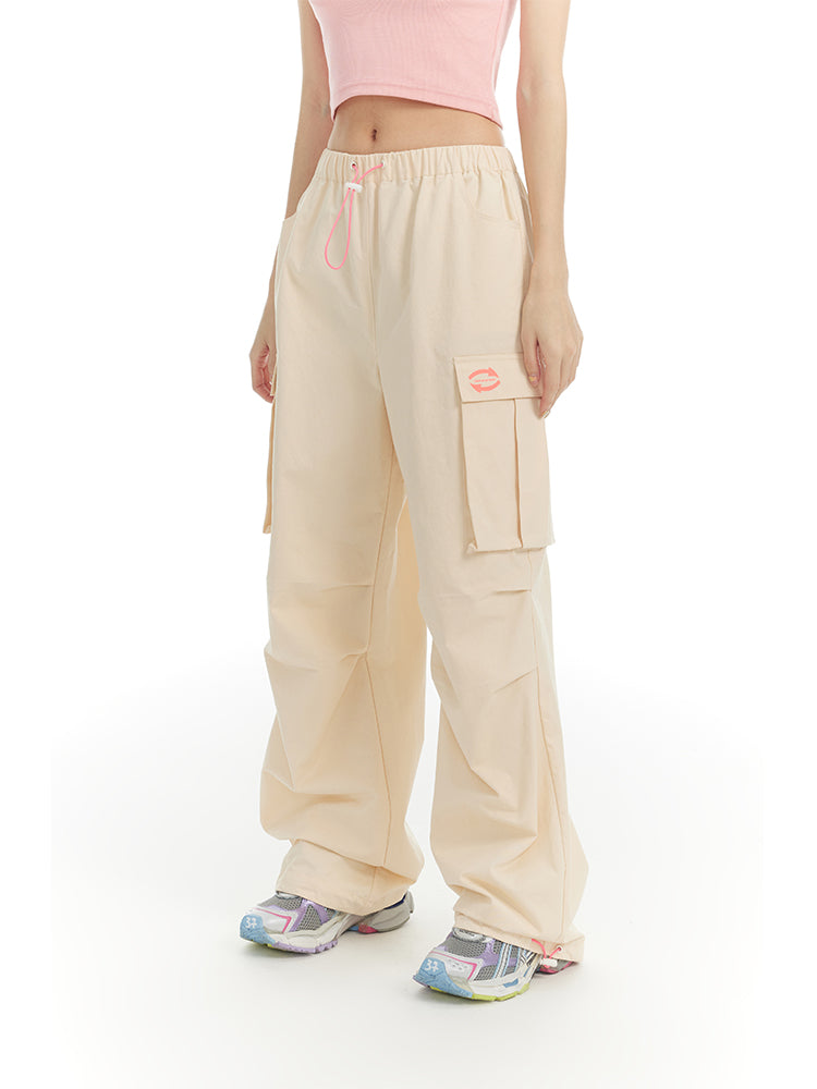 Side-Pocket Sporty Casual Pants