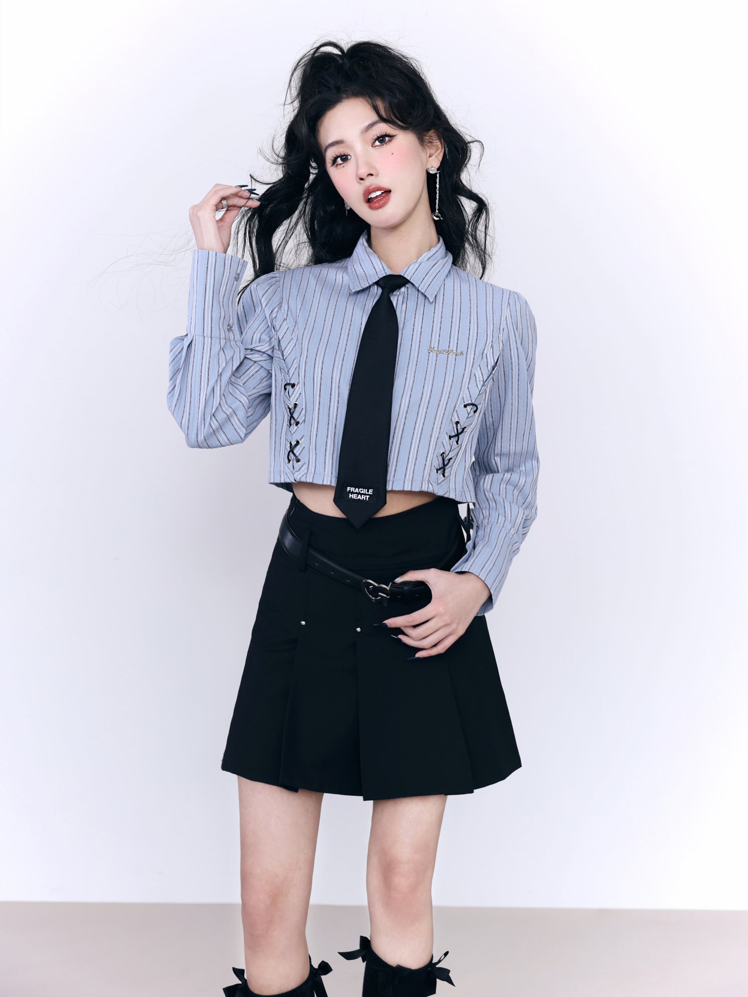 College Casual Short Shirt &amp; Skirt