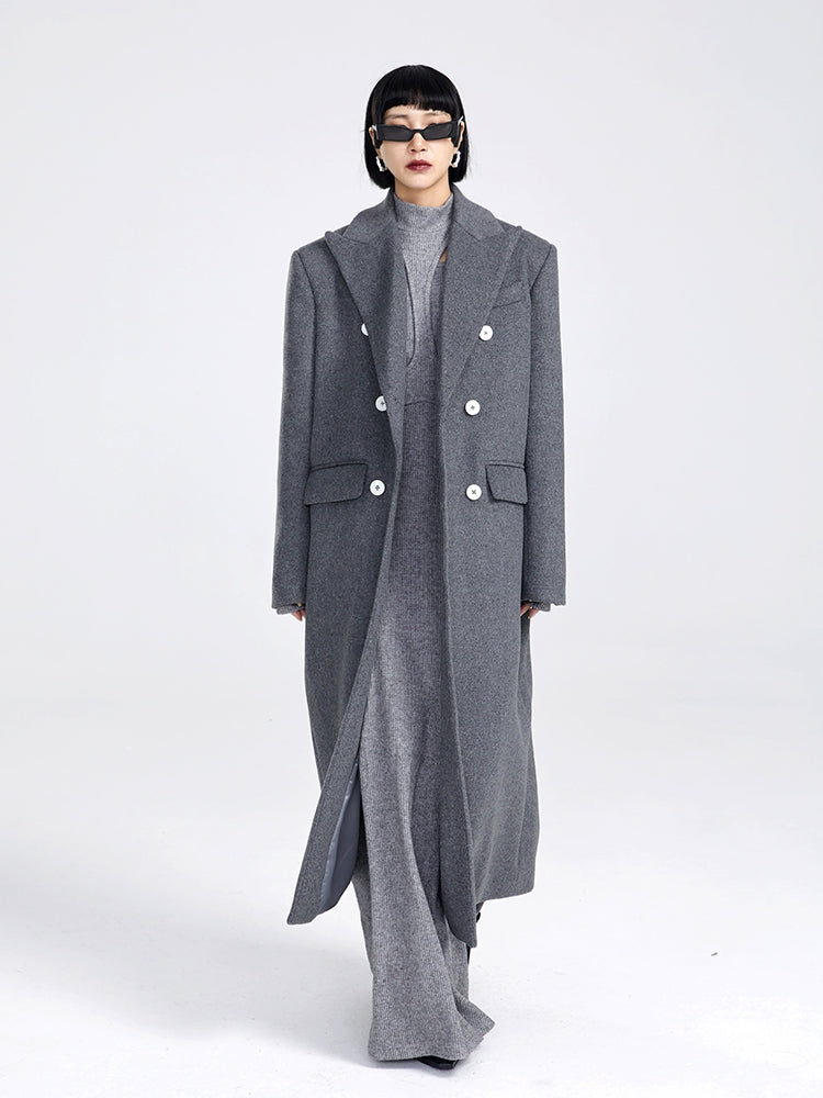 Handsome Wool Cool Long-Coat