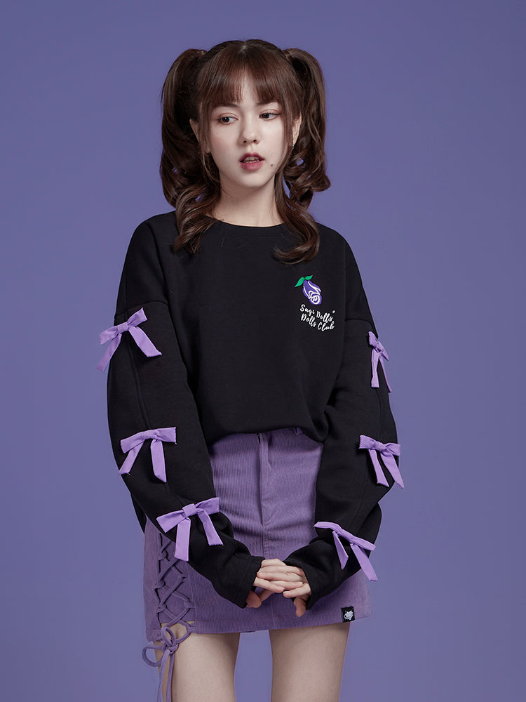 Ribbon Bi-color Rose Pullover