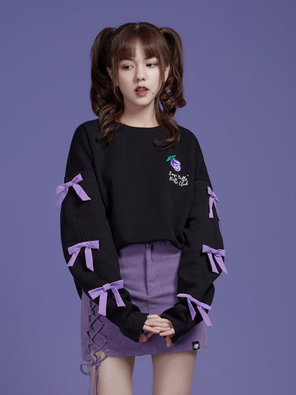 Ribbon Bi-Color Rose Pullover