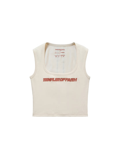 Sleeveless Casual Line Logo Tank-Top