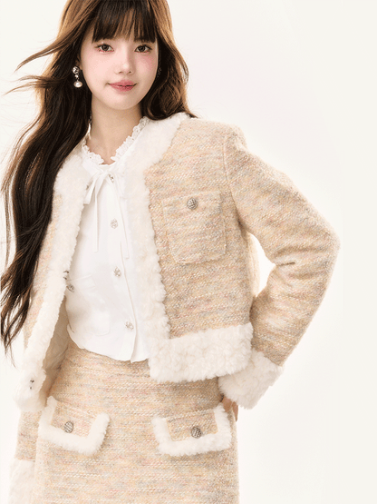 Boa Cute Cute Jacket&amp;Skirt