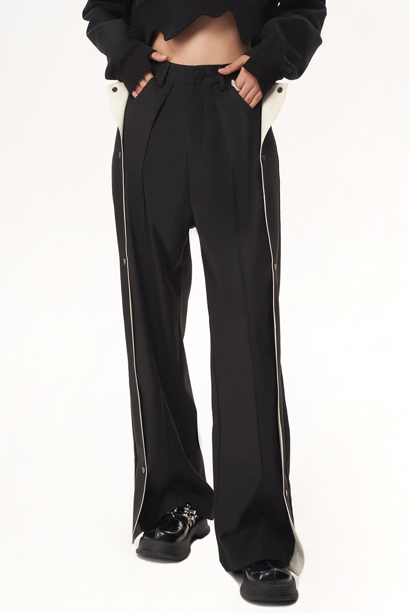 Wrap Nichi Line Wide Pants