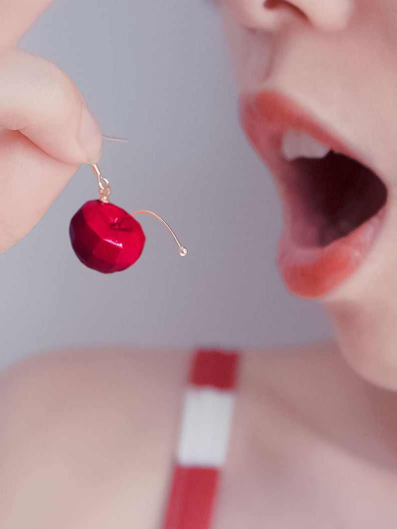 Red Cherry Earrings