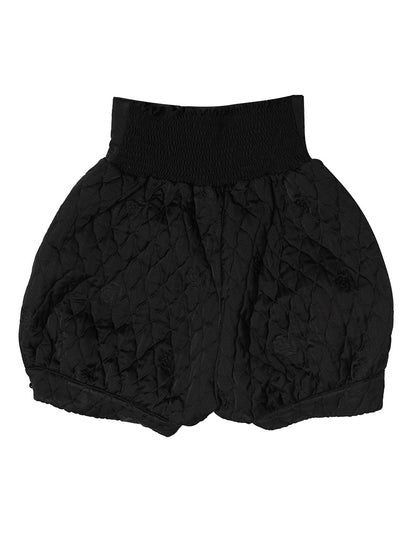 Cute High-Waist QUILTING BALLOON SHORT-PANTS