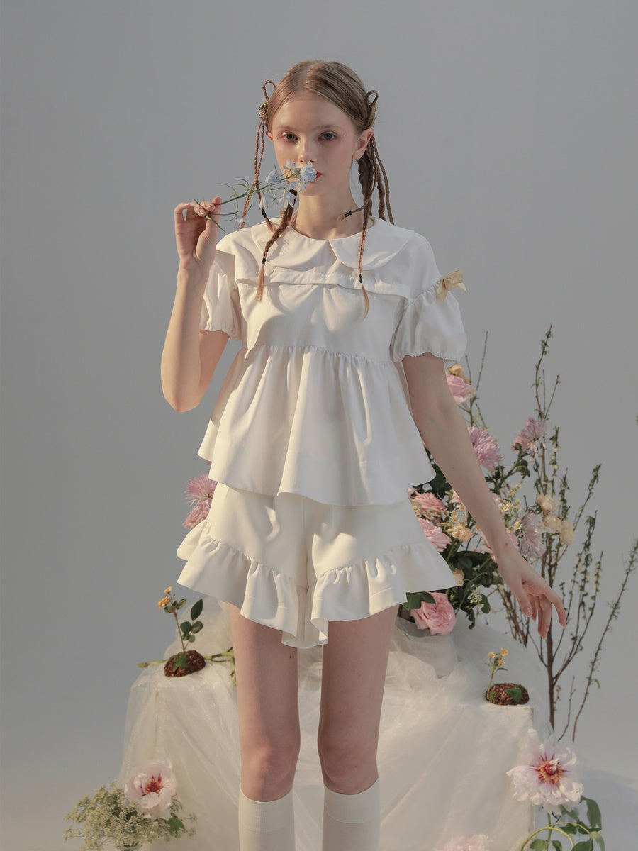 Sweet Frill Cute Short-pants