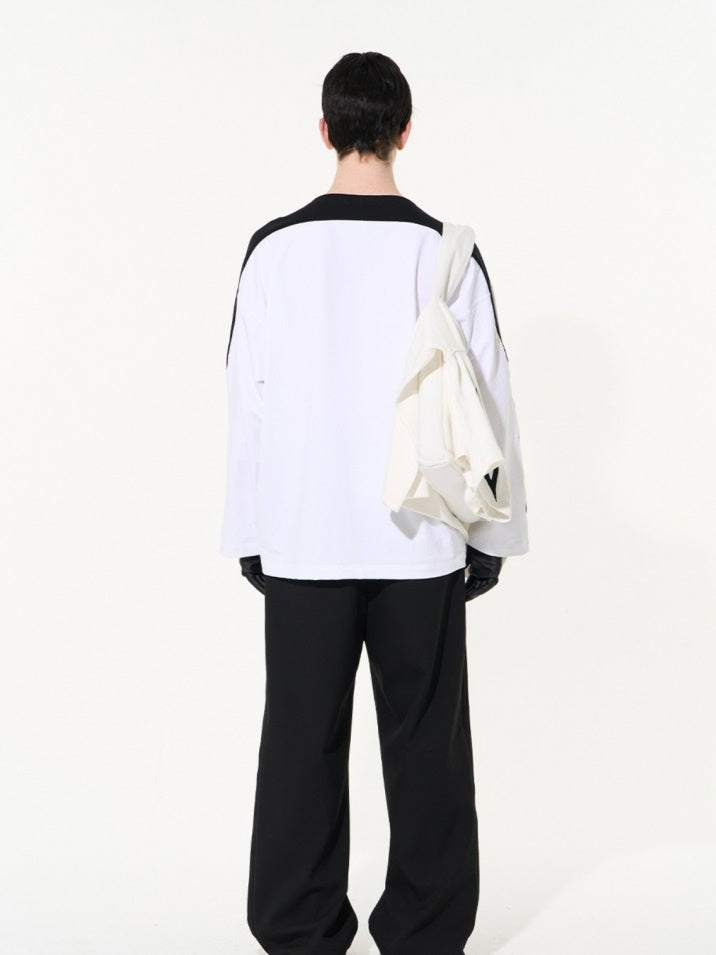 UNISEX SIDE-LINE CASUAL MONOTONE CUTSEW