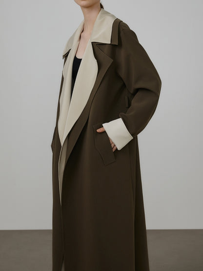 MATURE 2-size Bi-Color Trench-coat