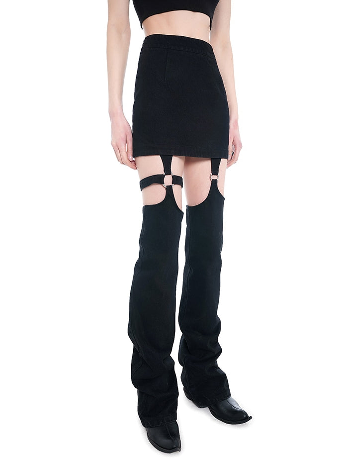 Leather Nichi Punk PANTS SKATS