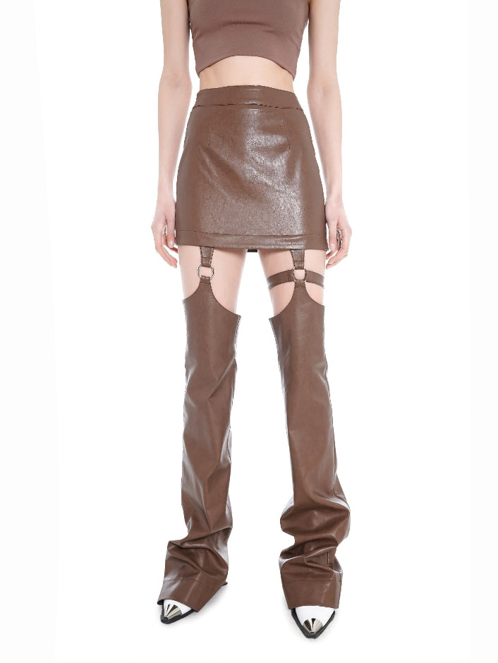 Leather Nichi Punk PANTS SKATS