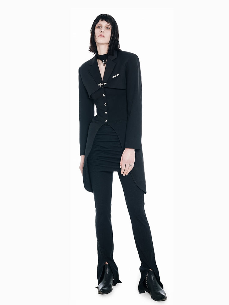 Swallow-Tail Long Pants Jacket